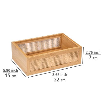 WENKO 25602100 - Vonios padėklas ALLEGRE 22x15 cm rudas
