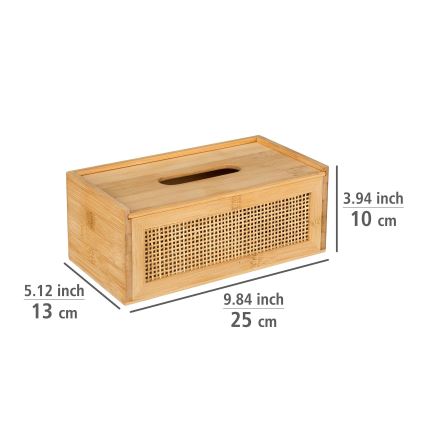 WENKO 25607100 - ALLEGRE servetėlių dėžutė 25x13 cm ruda