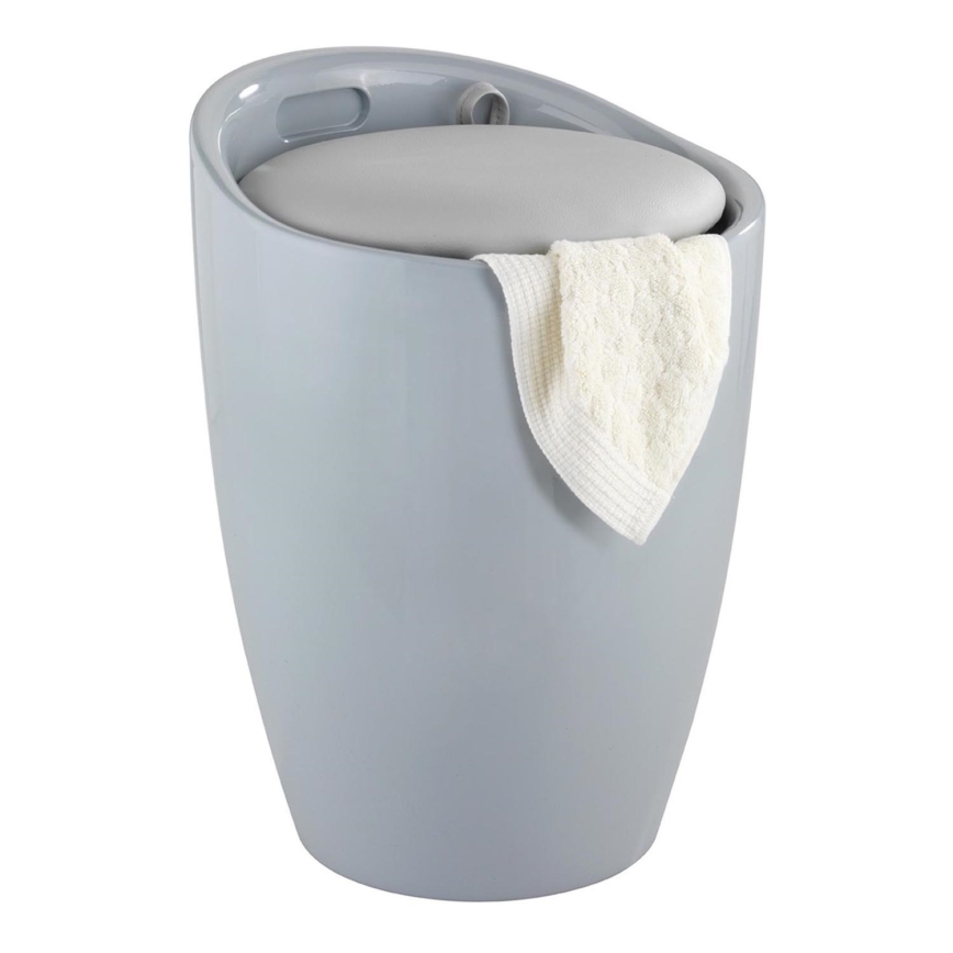 WENKO 25625100 - Taburetė CANDY 36x50,5 cm pilka/juoda