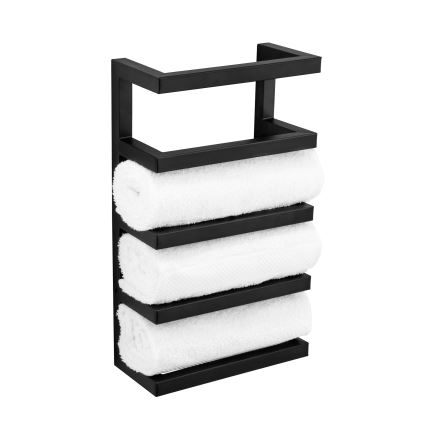 WENKO 25780100 - FONDIRO rankšluosčių stovas 24x42 cm juodas