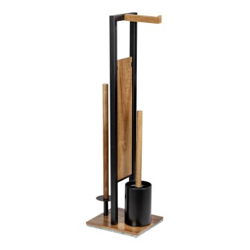 WENKO 25784100 - WC rinkinys RIVALTA 18x70 cm ruda/juoda