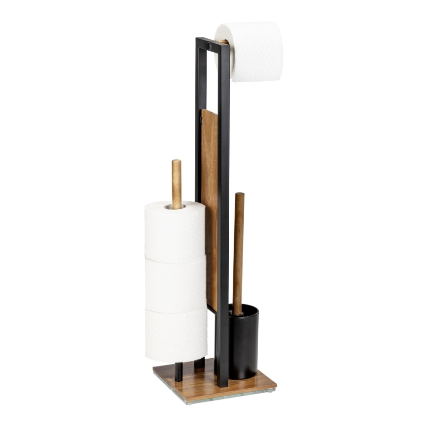 WENKO 25784100 - WC rinkinys RIVALTA 18x70 cm ruda/juoda