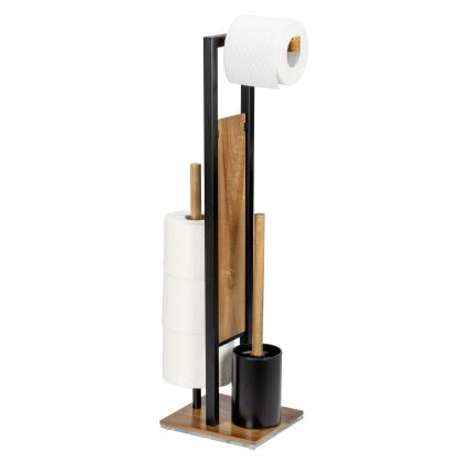 WENKO 25784100 - WC rinkinys RIVALTA 18x70 cm ruda/juoda