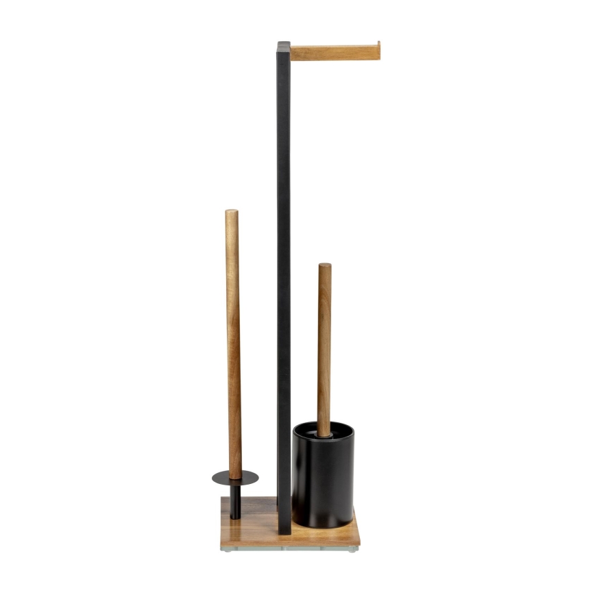 WENKO 25784100 - WC rinkinys RIVALTA 18x70 cm ruda/juoda