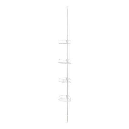 WENKO 26015100 - Kampinė lentyna DOLCEDO 31x230 cm nerūdijančio plieno/balta