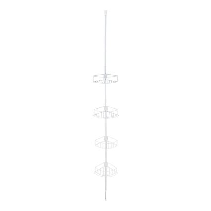 WENKO 26015100 - Kampinė lentyna DOLCEDO 31x230 cm nerūdijančio plieno/balta