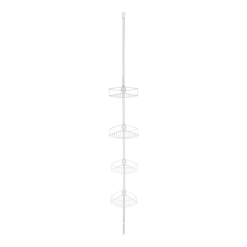 WENKO 26015100 - Kampinė lentyna DOLCEDO 31x230 cm nerūdijančio plieno/balta