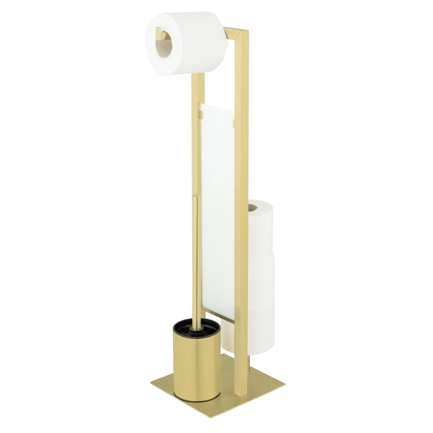 WENKO 26034100 - WC rinkinys RIVALTA 18x70 cm nerūdijančio plieno/auksinis/baltas/juodas