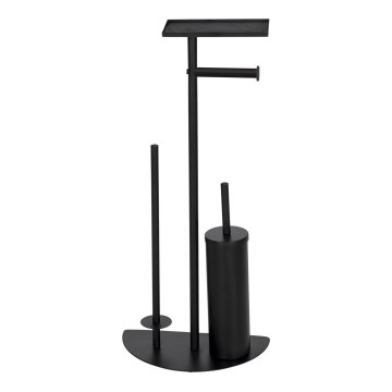 WENKO 26060100 - COSENZA WC rinkinys, 32,5x72 cm, juodas