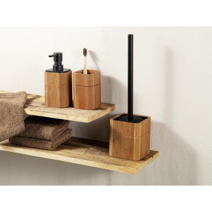 WENKO 26101100 - SERRO dantų šepetėlių laikiklis, 7,5 x 11 cm, rudos spalvos