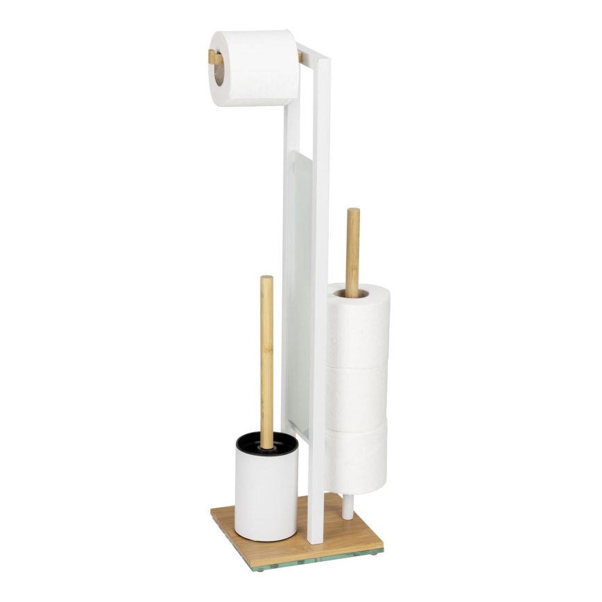 WENKO 26214100 - WC rinkinys RIVALTA 18x70 cm ruda/balta