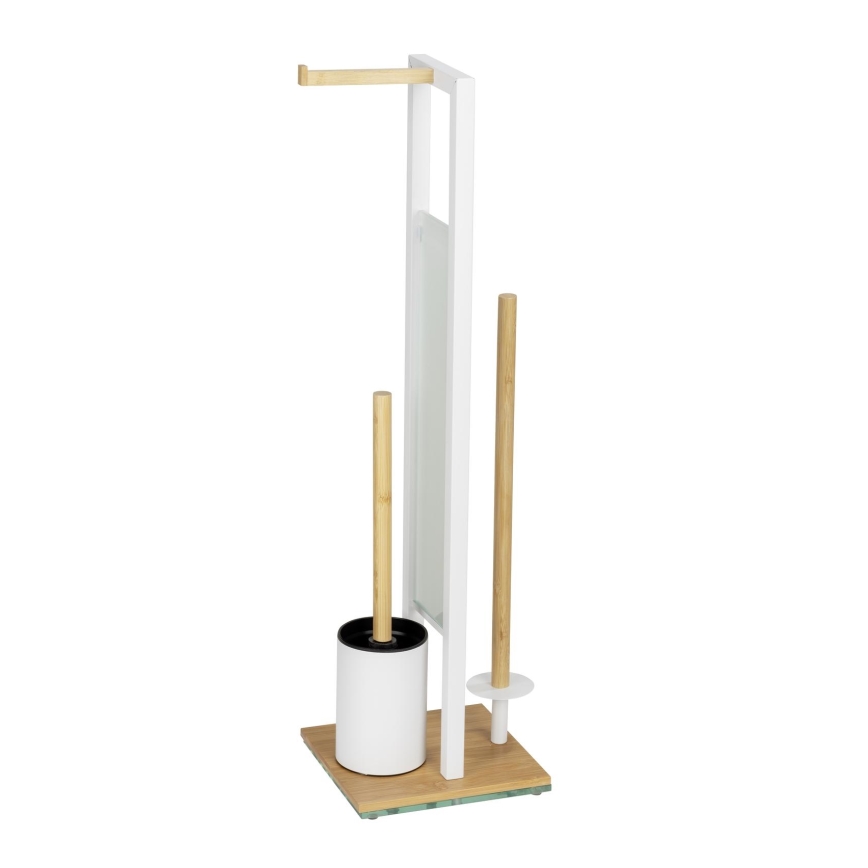 WENKO 26214100 - WC rinkinys RIVALTA 18x70 cm ruda/balta