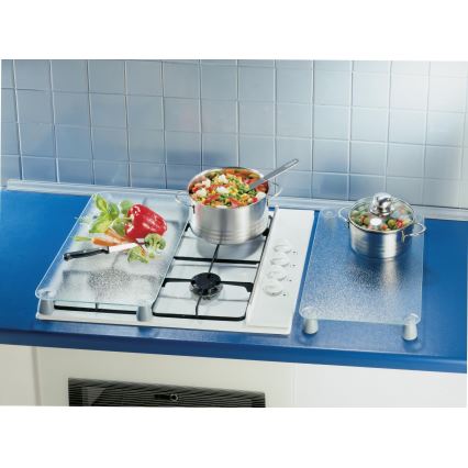 WENKO 2712663100 - Apsauginė plokštė 30x52 cm skaidri/pilka