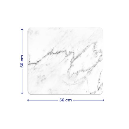 WENKO 2712929500 - Pjaustymo lentelė ABDECKPLATTE - NEUTRAL 56x50 cm spalvinga/skaidri