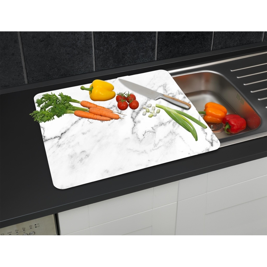 WENKO 2712929500 - Pjaustymo lentelė ABDECKPLATTE - NEUTRAL 56x50 cm spalvinga/skaidri