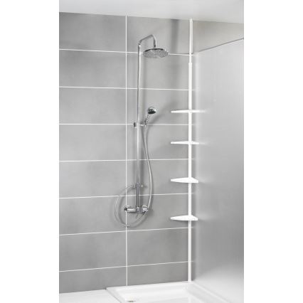 WENKO 3201010100 - Kampinis elementas COMPACT 26x195 cm baltas