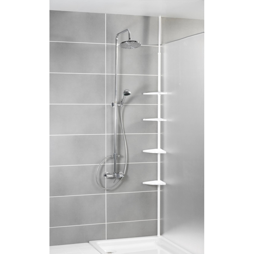 WENKO 3201010100 - Kampinis elementas COMPACT 26x195 cm baltas