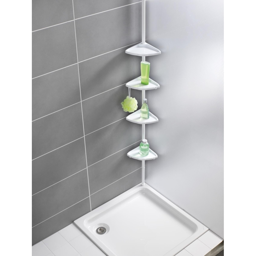 WENKO 3201010100 - Kampinis elementas COMPACT 26x195 cm baltas