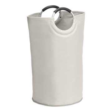 WENKO 3440001100 - Skalbinių krepšys STONE 38x72 cm smėlinė/sidabrinė/juoda