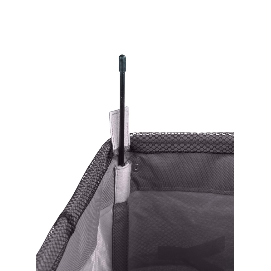 WENKO 3450112100 - Skalbinių krepšys QUADRO 40x60 cm pilka/juoda