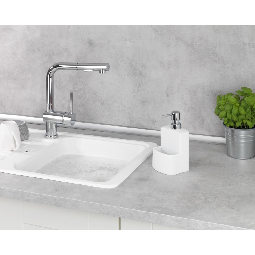 WENKO 3620115100 - Skysto muilo dozatorius FESTIVAL 10x18 cm baltas