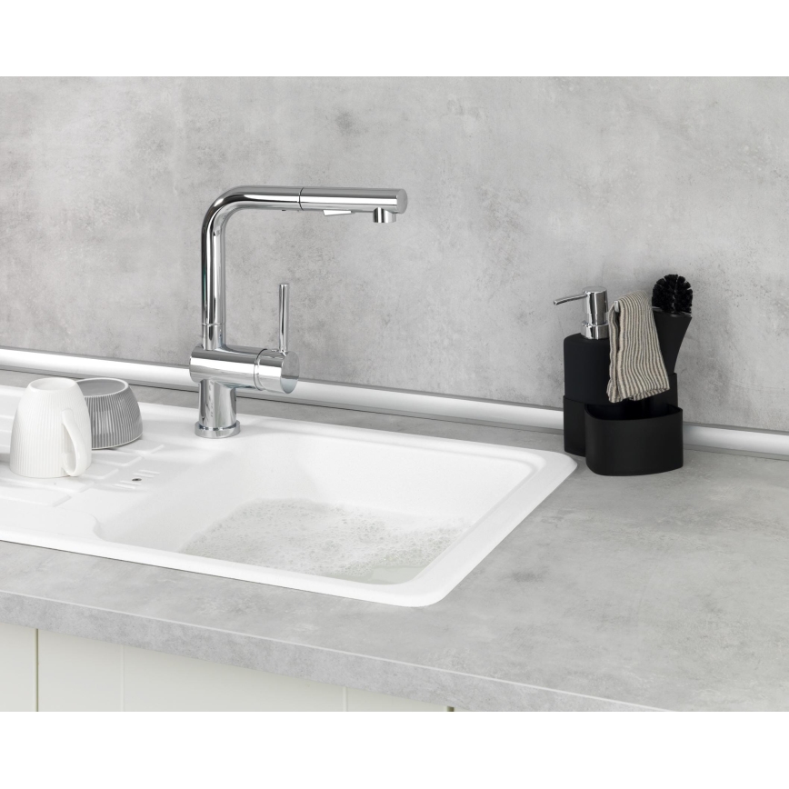 WENKO 3620127800 - EMPIRE prausimosi rinkinys 11x19 cm juodas/sidabrinis