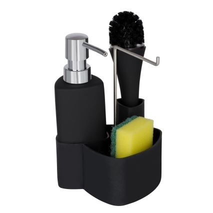 WENKO 3620127800 - EMPIRE prausimosi rinkinys 11x19 cm juodas/sidabrinis