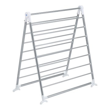 WENKO 3772020100 - Drabužių džiovyklė PROFI 65x150 cm, nerūdijančio plieno/sidabrinė/balta