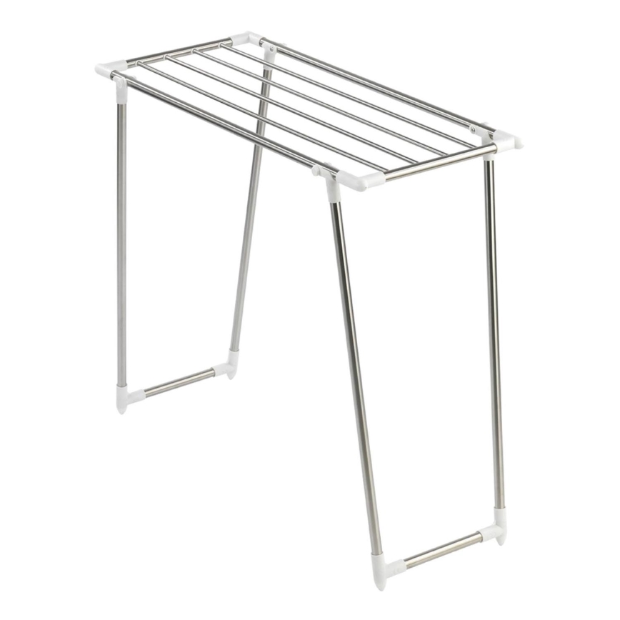 WENKO 3774020100 - Drabužių džiovyklė PROFI SINGLE 87x79 cm nerūdijančio plieno/sidabrinė/balta