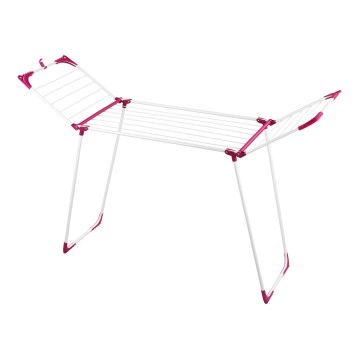 WENKO 3774021100 - Skalbinių džiovyklė SUMMER DRY 153x76 cm balta/rožinė