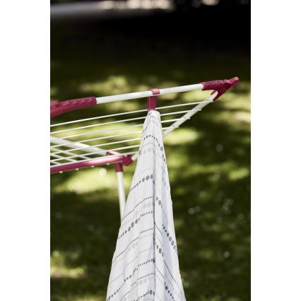 WENKO 3774021100 - Skalbinių džiovyklė SUMMER DRY 153x76 cm balta/rožinė