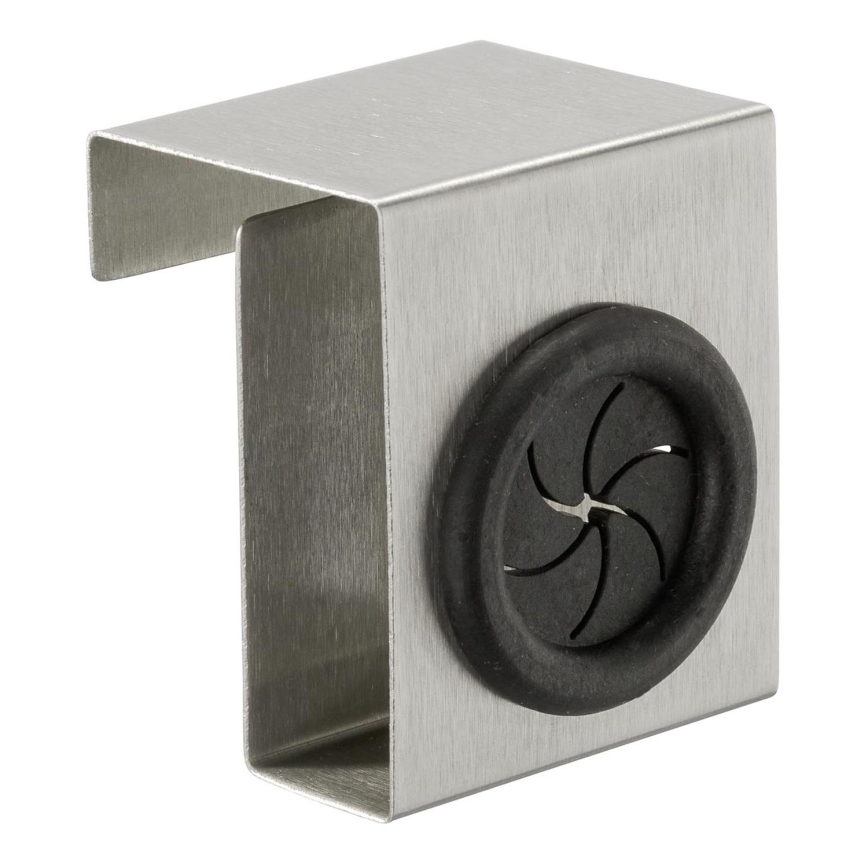 WENKO 4368060100 - Kabliukas PUSH 5x6 cm sidabrinis/juodas