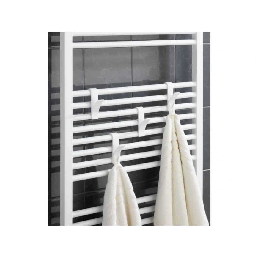 WENKO 4468160100-Kabliukai 2,5x10,5 cm balta