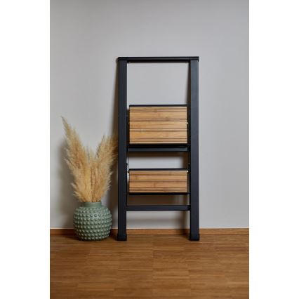 WENKO 50482100 - ALU-DESIGN kopėčios 44x101 cm, juodos