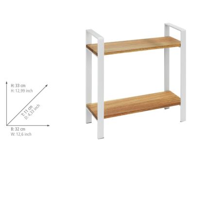 WENKO 53024100 - Lentyna LOUISA 32x33 cm balta/ruda