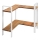 WENKO 53025100 - Lentyna LOUISA 30x33 cm balta/ruda
