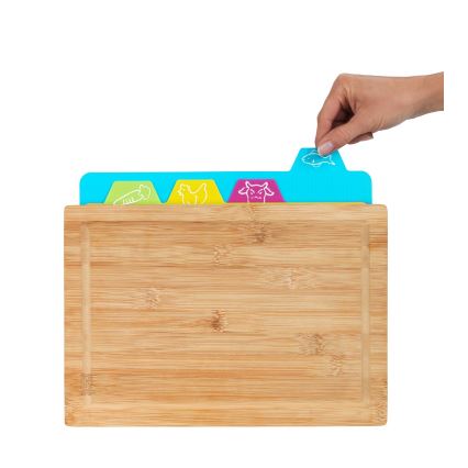 WENKO 53064100 - Pjaustymo lentelė 32,5x22,5 cm ruda/daugiaspalvė