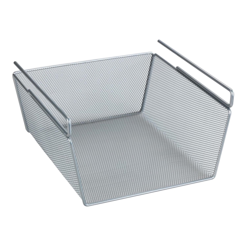 WENKO 53142100 - Sidabrinės spalvos krepšelis 27,5x28 cm