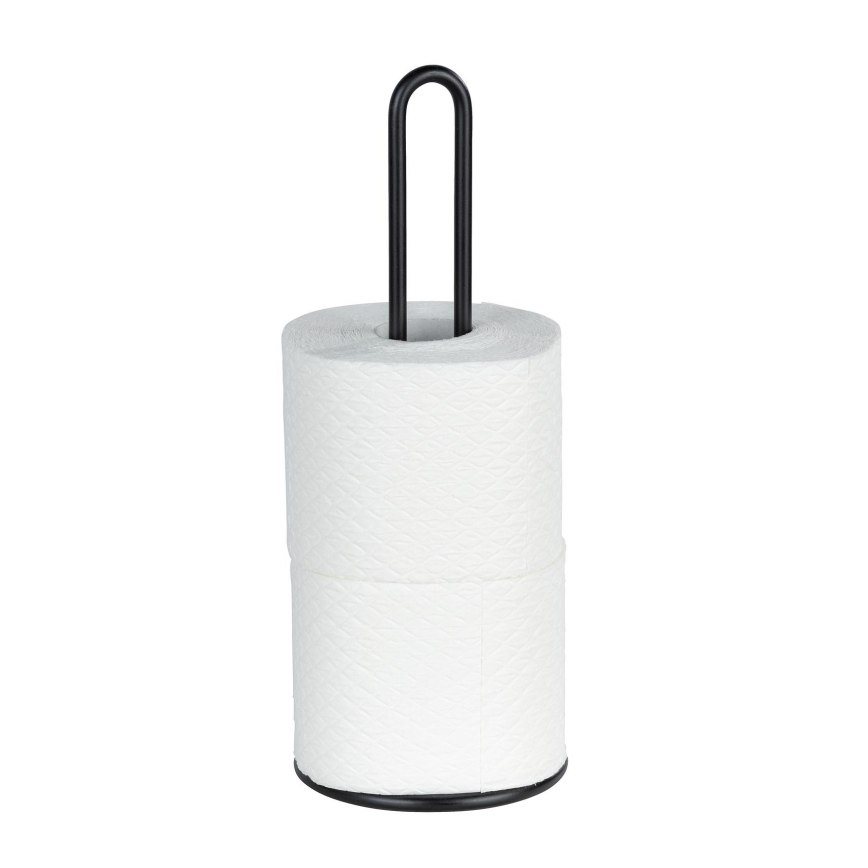 WENKO 53256100 - Popierinių rankšluosčių laikiklis 12,5x32,5 cm juodas