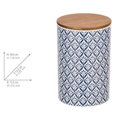 WENKO 54096100 - Dėžutė LORCA 12,5x18,5 cm įvairiaspalvė/ruda/pilka