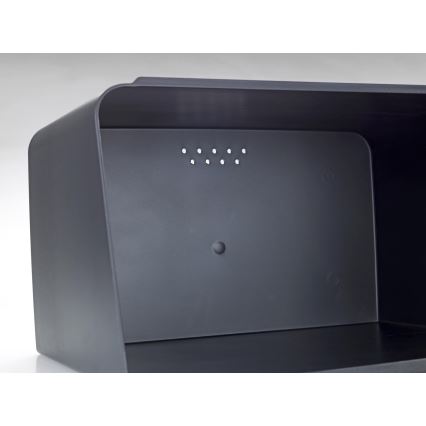 WENKO 54098100 - Duonos dėžė KUBO 35x26,5 cm juoda/ruda