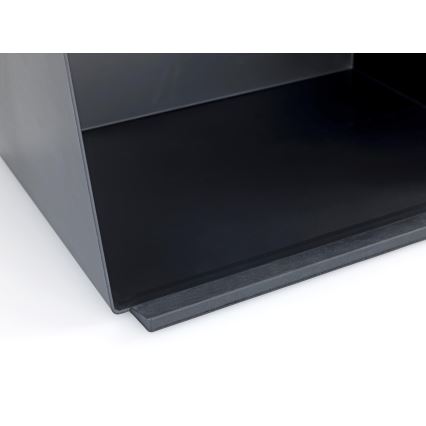 WENKO 54098100 - Duonos dėžė KUBO 35x26,5 cm juoda/ruda
