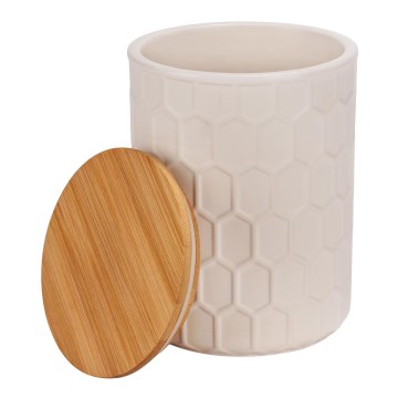 WENKO 54222100 - Dėžutė MAYA 13x17 cm balta/ruda