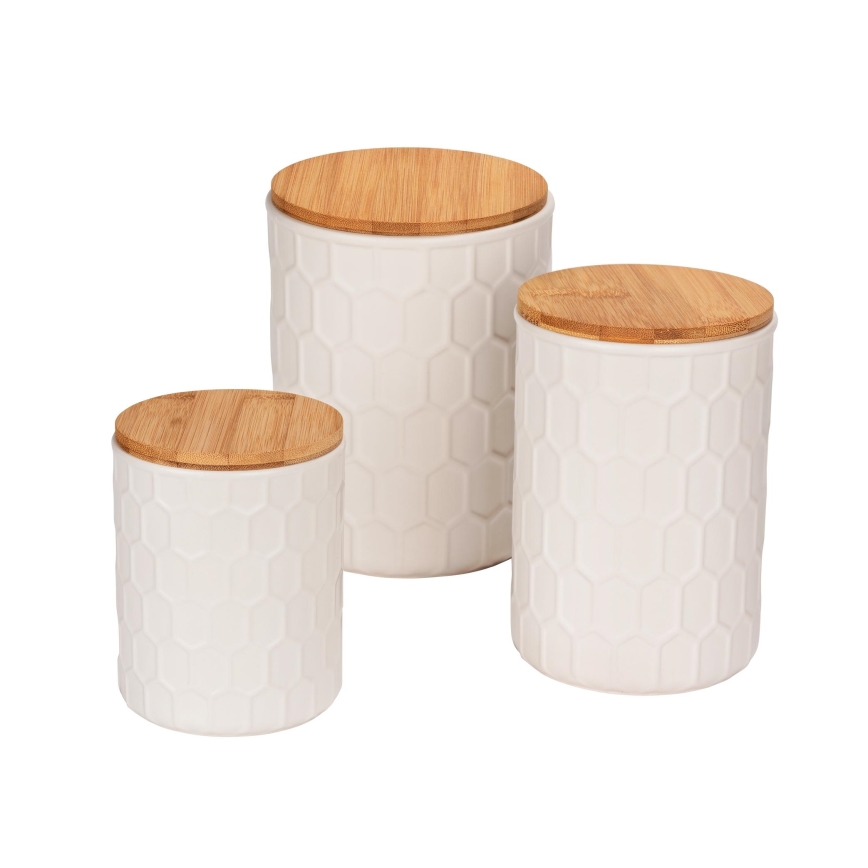 WENKO 54222100 - Dėžutė MAYA 13x17 cm balta/ruda