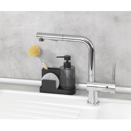WENKO 54654100 - Organizatorius PINA 16x17 cm juoda