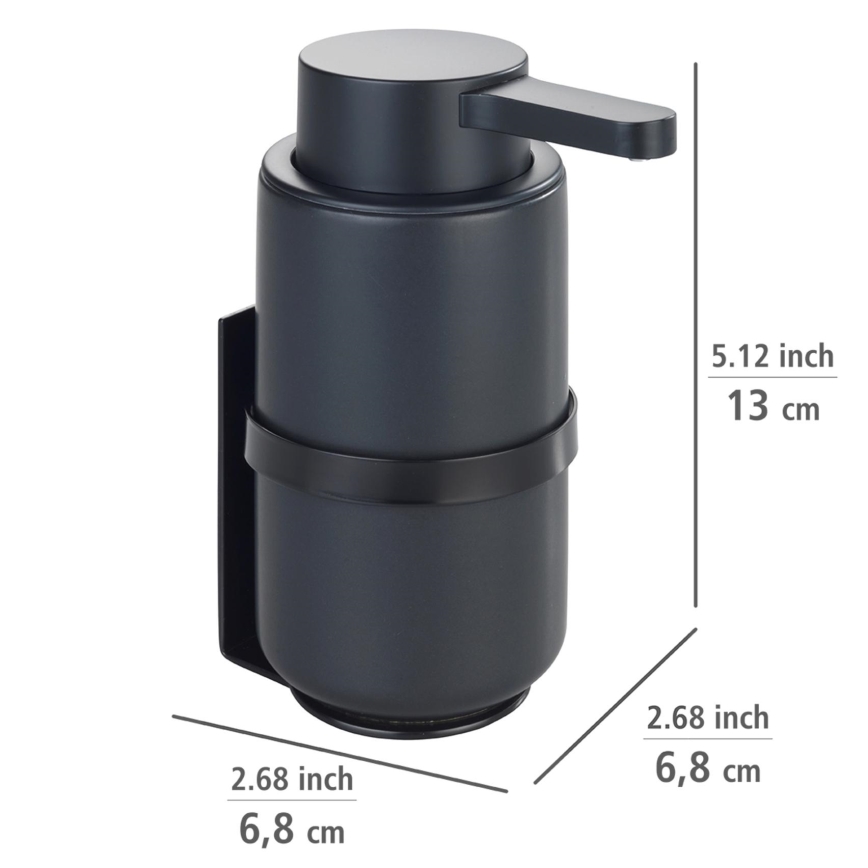 WENKO 54657100 - Muilo dozatorius WOYA, 250 ml, juodas