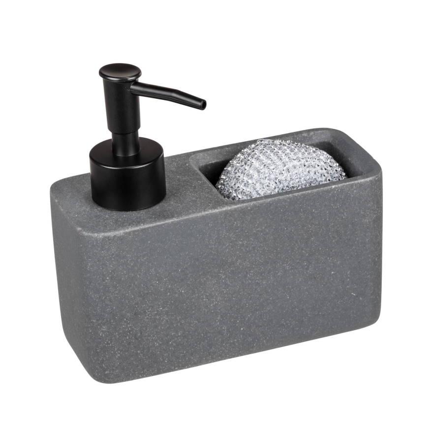 WENKO 54669100 - Muilo dozatorius RESA 14,5x14,3 cm pilka/juoda