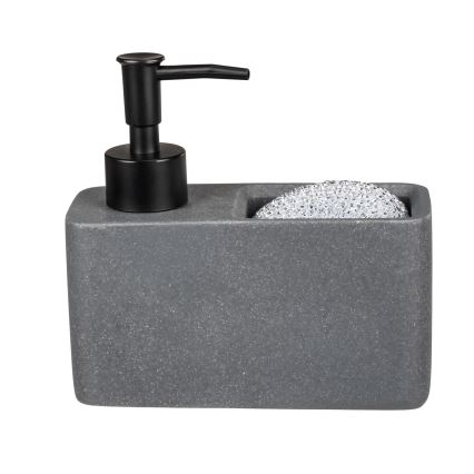 WENKO 54669100 - Muilo dozatorius RESA 14,5x14,3 cm pilka/juoda