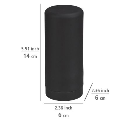 WENKO 54675100 - muilo dozatorius EASY SQUEEZ-E 6x14 cm juodas