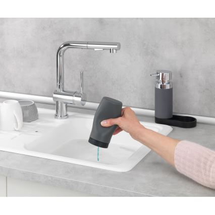 WENKO 54735100 - Plovimo stotis EASY SQUEEZ-E 15x18 cm pilka/pilka